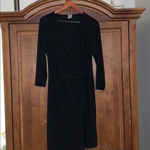 Faux-wrap dress